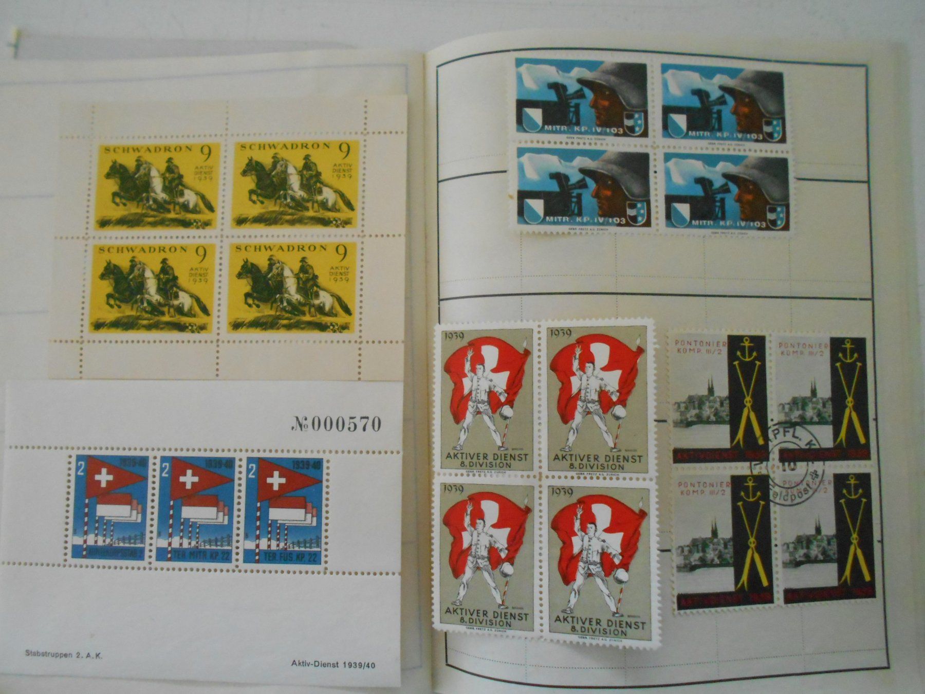Tutti i francobolli: Briefmarkensammlung Aktiver Dienst 1939 – Usato da Hünibach venduto da vielesachen 6