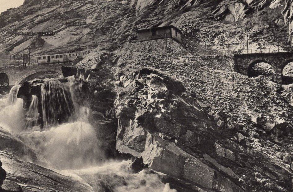 Cartes postales: SCHÖLLENENBAHN mit Reussfall – D'occasion à Aarau par kufi44 1