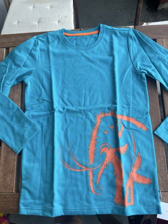 Jako-o Langarmshirt mit Mammut Gr. 152/168 türkis neu & OVP