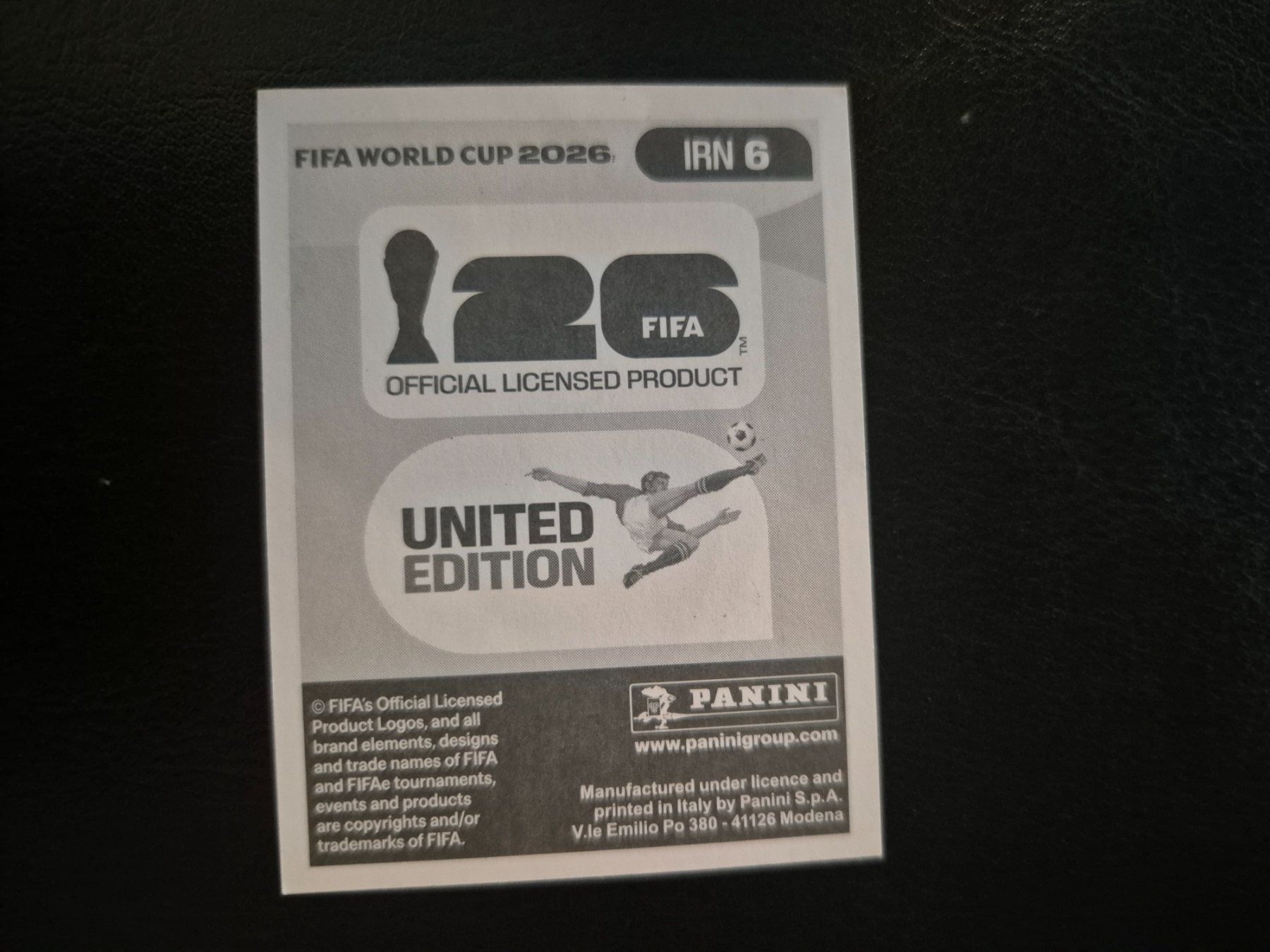 Panini Carte collezionabili: Panini WM 26 IRN 6 – Nuovo (secondo la descrizione) da Rorschacherberg venduto da AJ3108 1
