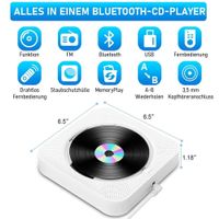 Desktop Bluetooth CD Player eingebauten HiFi Lautsprechern