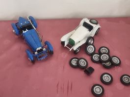 2x Modellautos: Bugatti Typ 59, Mercedes SSK