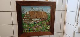 Bauernhof Handgemalt