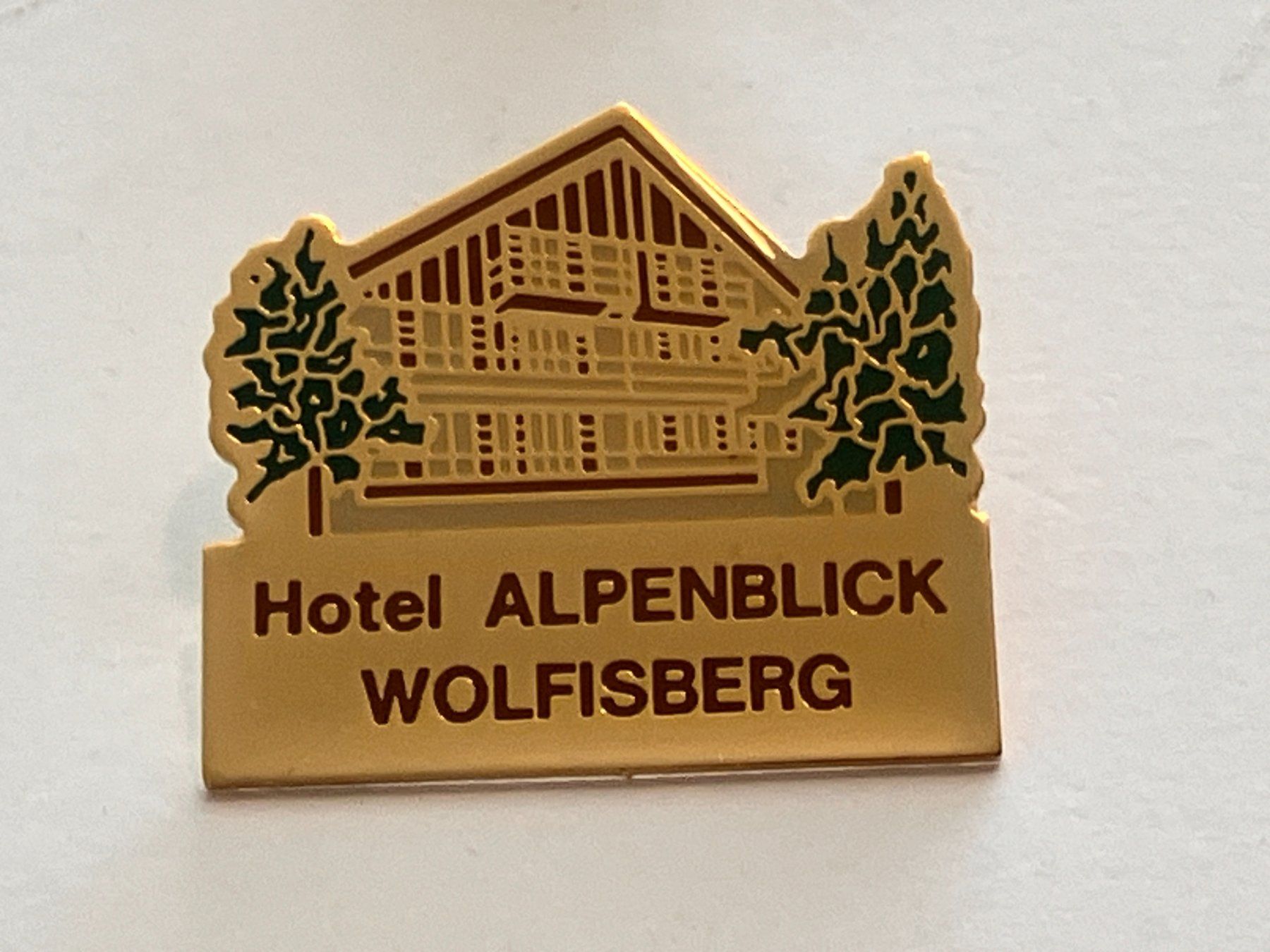 Placchette & Badge: 1 Pin Hotel Alpenblick Wolfisberg – Usato da Basel venduto da djwwpp