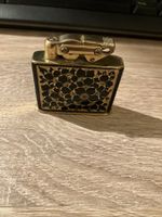 Briquet Vintage Essence Décor Floral Noir Doré Style Japonai