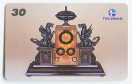 Telefonkarte "Kaminuhr". Brasilien.