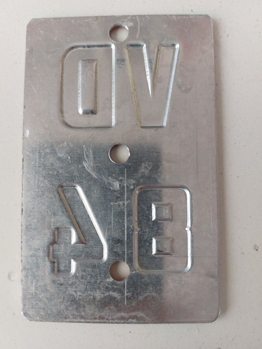 Sachs Insegne: Velonummer VD 84 plaque Velo – Usato da Schenkon venduto da Uhu007 1