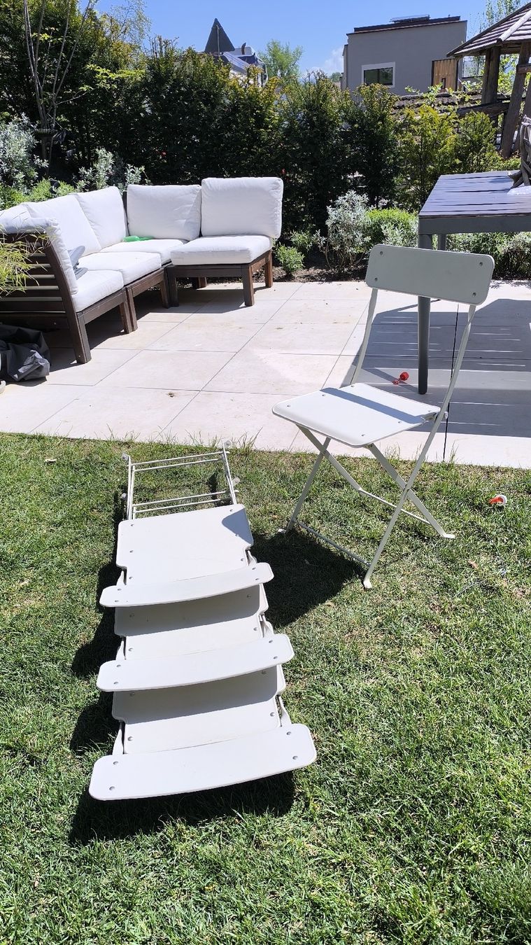 Ikea Sedie: 4 Ikea Gartenklappstühle beige – Usato da Hausen am Albis venduto da Dogsamti