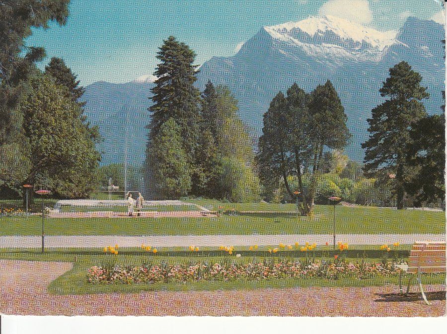 Cartoline postali: Bad Ragaz Kurpark 1962 – Usato da Bürglen TG venduto da StampGraf