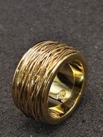 Vintage vergoldete Unisex Ring Top