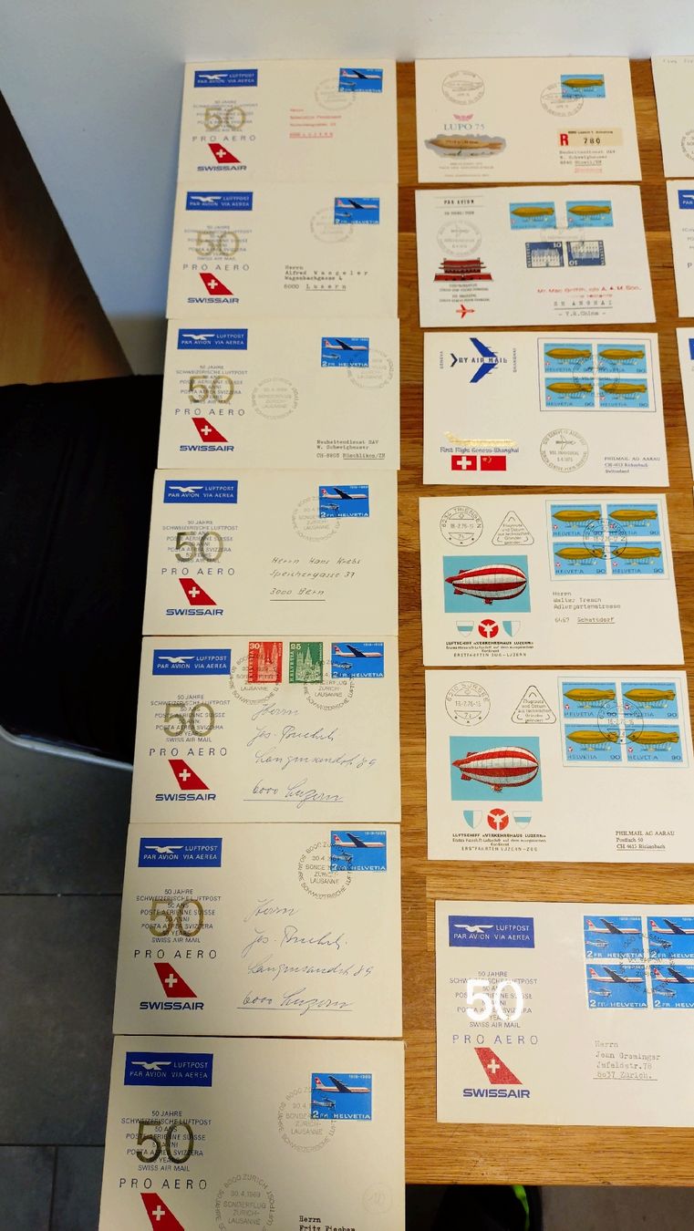 Tutti i francobolli: FDC rund um Flugverkehr 58 Stück – Usato da Tägerschen venduto da cupra81 6