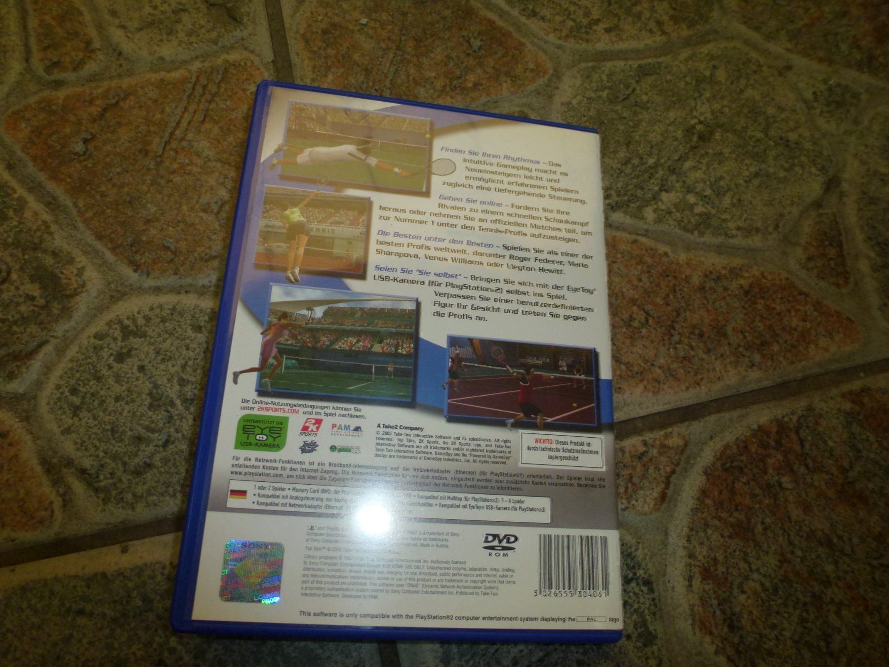 Spiele: Top Spin PS2 – Gebraucht aus Olten von Disc-Ausverkauf 2