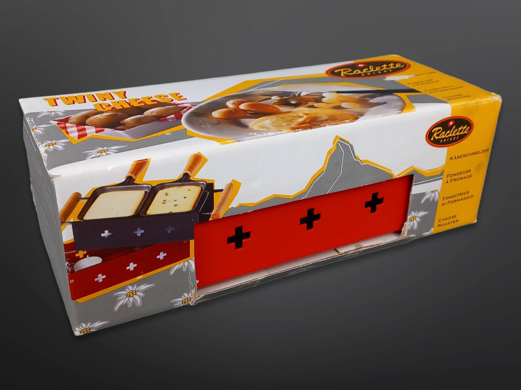 Elettrodomestici da cucina: TWINY CHEESE Raclette-Ofen rot – Usato da Suhr venduto da Restwert_Suhr 4