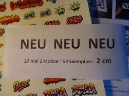 Graffiti-Motive auf Decalfolie in doppelter Ausführung