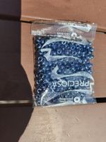 Preciosa Rocailles graublaue Perlen Perles im 50g Tütchen