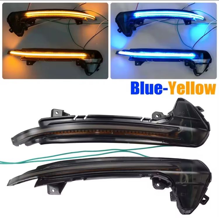 Clignotants Dynamiques LED Pour Rétroviseurs Audi A6 C7 / RS6 4G 2012-2018 - Effet Défilant Moderne Jaune