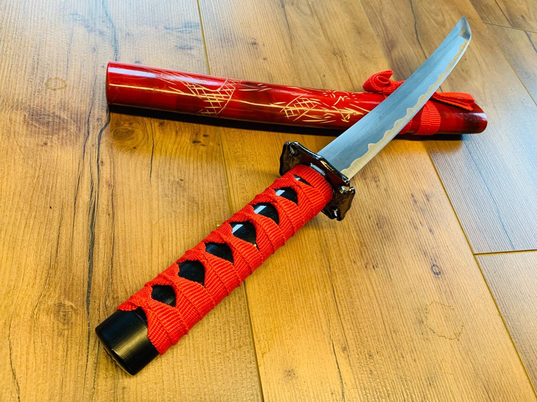 Arte internazionale: Samurai Katana Schwert Tanto 50cm RED – Nuovo e nell'imballaggio originale da Bergdietikon venduto da shopAgent 2