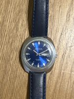 Mirexal Super Automatic Uhr 70er Vintage Rarität blau 28mm