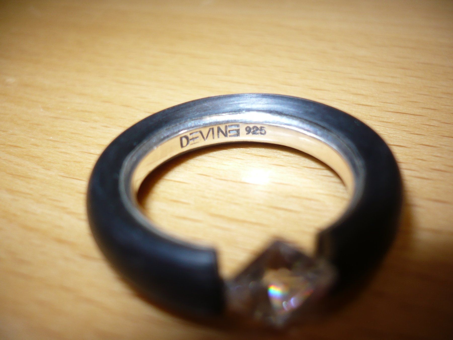 Ringe: Carbon Ring DEVINE Zürich 925 Silber – Gebraucht aus Merzligen von Marthe22 6