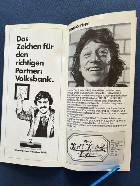 Libri: Margrit Läubli / César Keiser, OPUS 10, Generalprobe 1981 – Usato da Bern venduto da oregonzwei 6