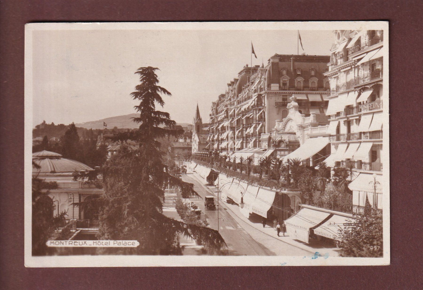Ansichtskarten: MONTREUX - Palace - 1924 – Gebraucht aus Pully von nicecards