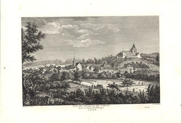 Incisioni: Chatel St. Denis Kupferstich 1780 – Usato da Rafz venduto da Helvet32