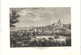 Chatel St. Denis Kupferstich 1780