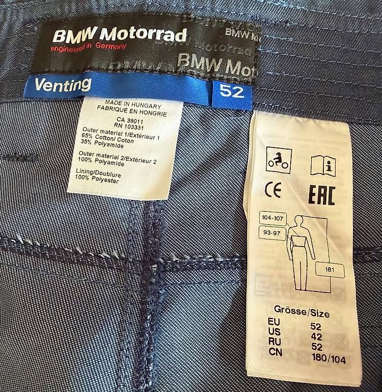 BMW Pantaloni: Pantalon été BMWMotorrad T: 52 – Usato da paudex venduto da Jdali 2
