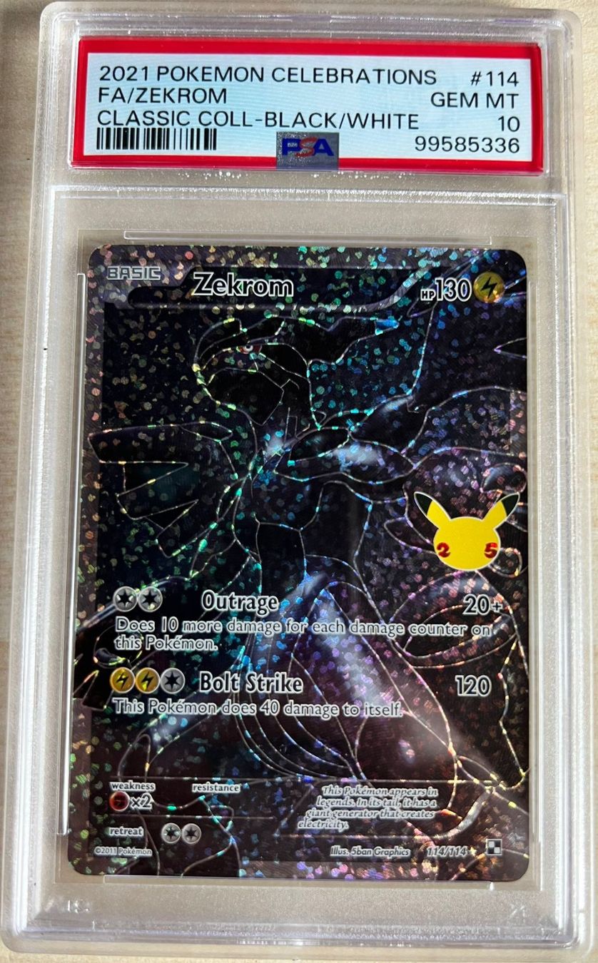 Pokémon Carte collezionabili: Pokémon Zekrom PSA 10 #114 Celebrations EN – Nuovo (secondo la descrizione) da Appenzell venduto da 2basic