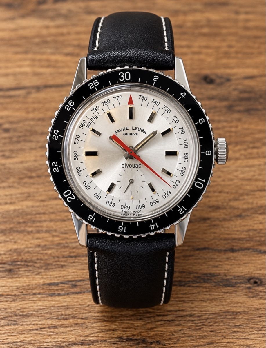 Favre Leuba Orologi: Favre-Leuba Bivouac Altimeter Barometer – Nuovo (secondo la descrizione) da Oberwil b. Büren venduto da Mr.Watch-King