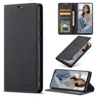 Für Galaxy S24 5G Kunstleder Tasche Case magnetisch