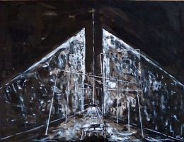Bühnenkulisse Originalzeichnung 1961 von H. O.
