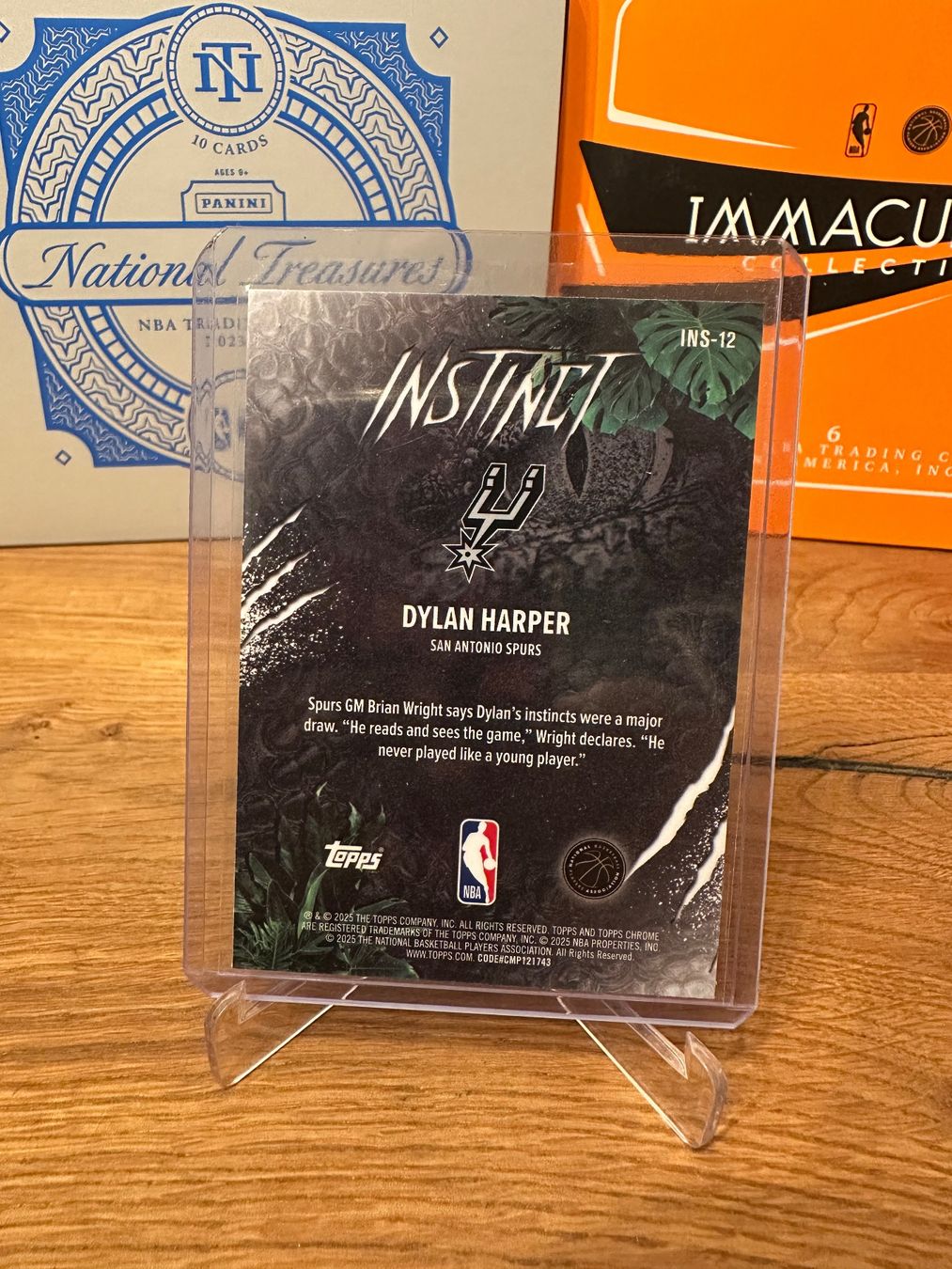 Nba Sammelbilder & Trading cards: Carte basket Dylan Harper Topps Chrome Instinct – Gebraucht aus Vullierens von Gaara04 1