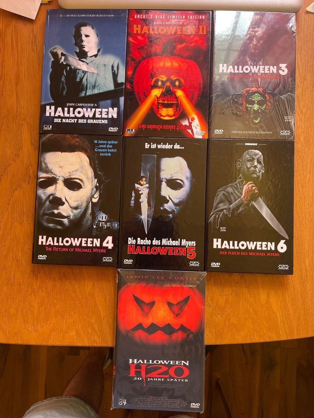 Alle DVDs: Halloween 1-7 Collection hartboxen – Gebraucht aus Benken ZH von Audi-erich