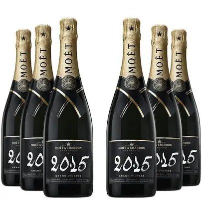 Moet Vino: 6 FLASCHE MOET CHANDON 2015 VINTAGE CHAMPAGNER – Nuovo (secondo la descrizione) da Schönenwerd venduto da 1952kv