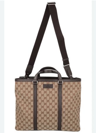 GUCCI Joy Supreme GG Tote Bag Beige