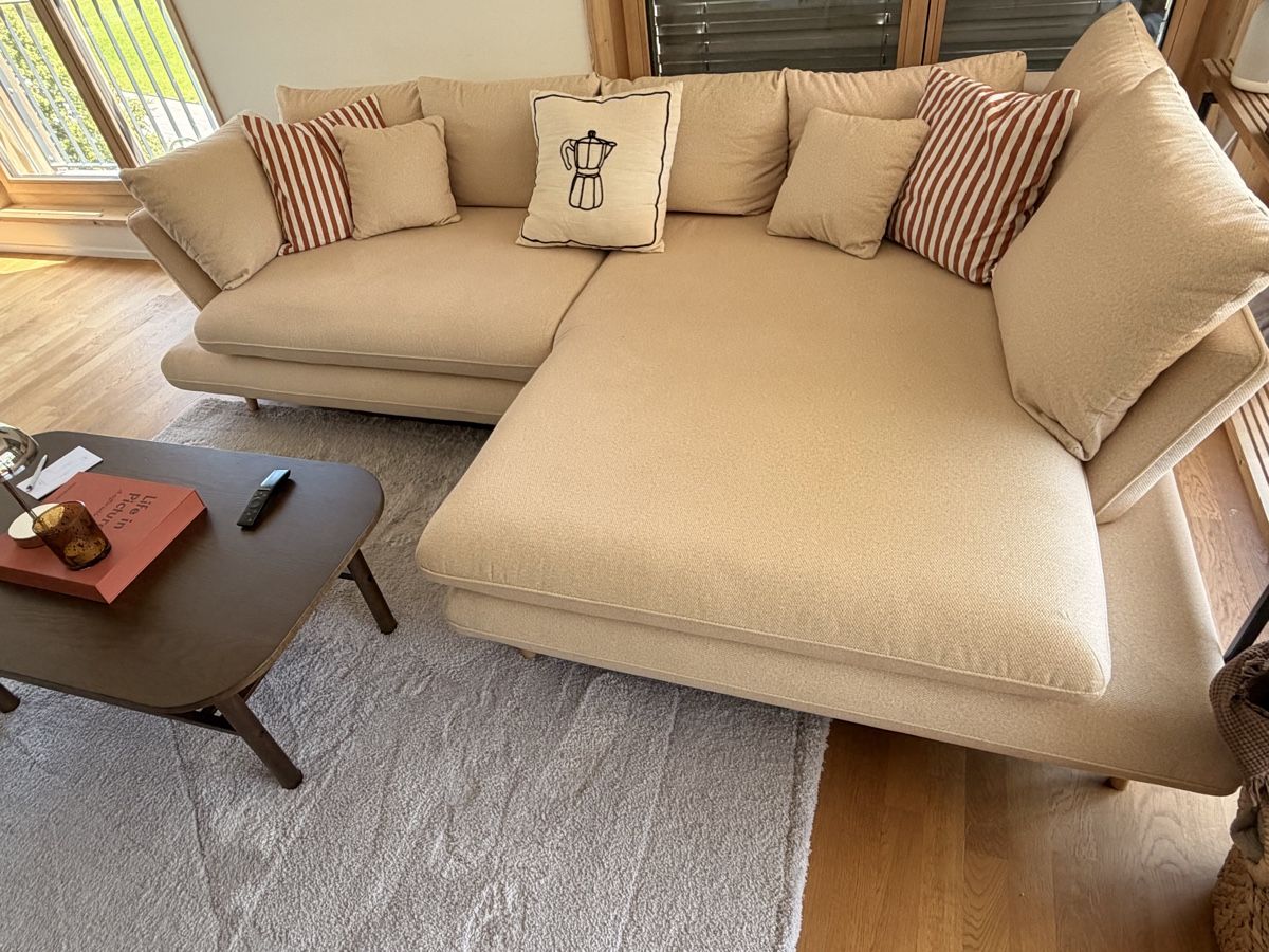 Divani: Ecksofa beige Stoff – Usato da Bühler venduto da kammera2002 2
