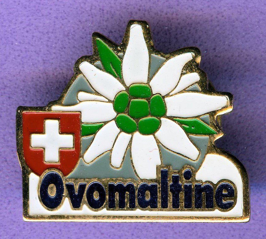 Ovomaltine Placchette & Badge: Ovomaltine  EDELWEISS – Usato da Winterthur venduto da Sammleroase