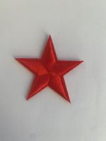 Stern Rot Badge, Patch, Bügelbild