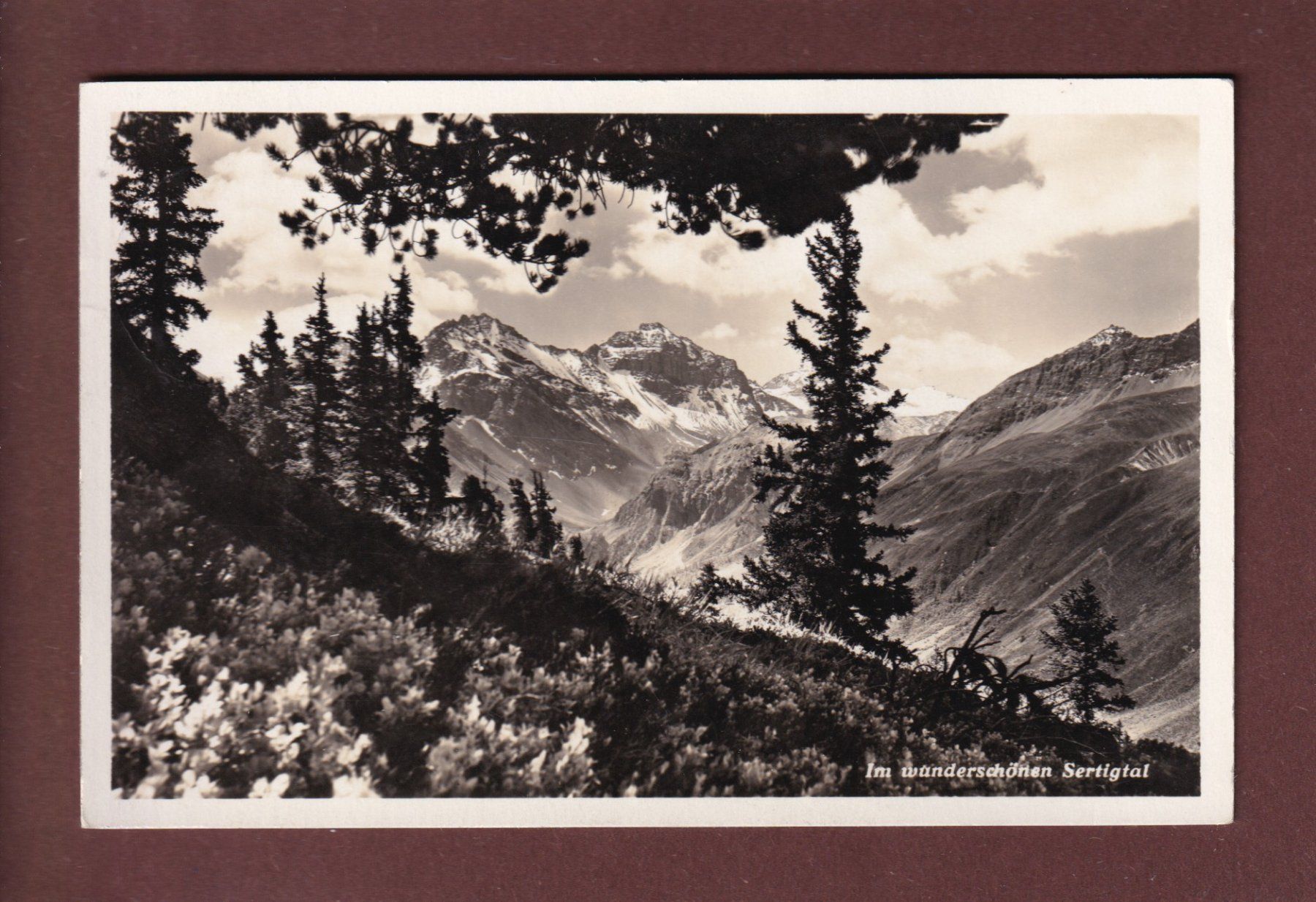 Cartoline postali: Im SERTIGTAL - 1936 – Usato da Pully venduto da nicecards