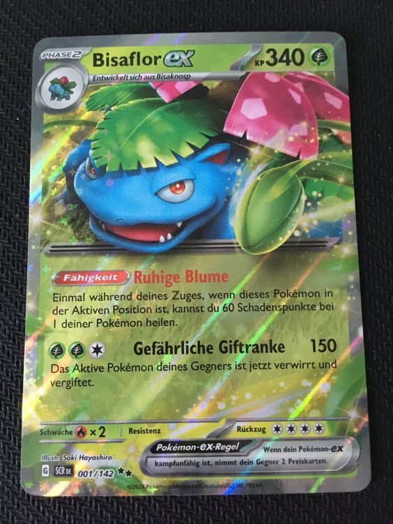 thumbnail image 2 of Sammle Das Kraftpaket! Bisaflor EX (Stellarkrone 001/142) – Deutsch NM+ Pokémon Karte 2 of 6