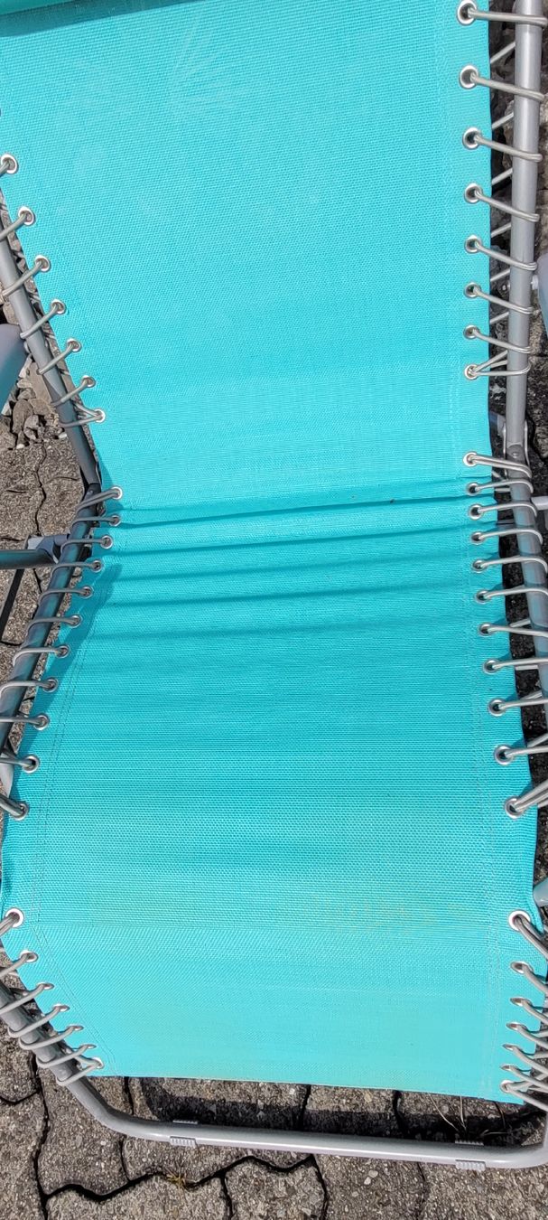 Sedie a sdraio: zwei klappbare Sonnenliegen, türkis – Usato da Grosshöchstetten venduto da Dirue 3