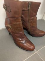 Leder Stiefelette Braun Gr. 38 Gepflegt