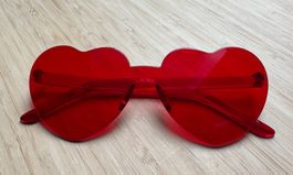 Heart Brille, Gadget, Meme Glasses, rot, red