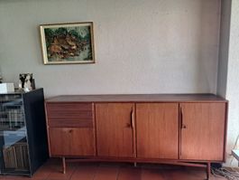 Mid Century Teak Sideboard Bauhaus 60er J