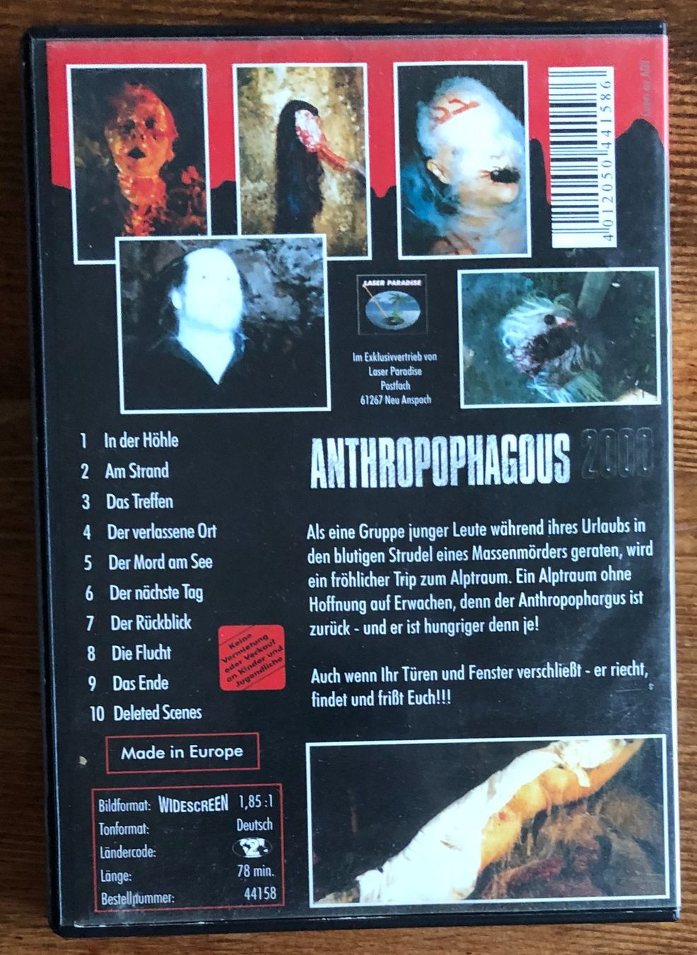 Alle DVDs: Anthropophagous 2000 - Andreas Schnaas DVD, Trash, Horror – Gebraucht aus Luzern von Schlafenicht00 1