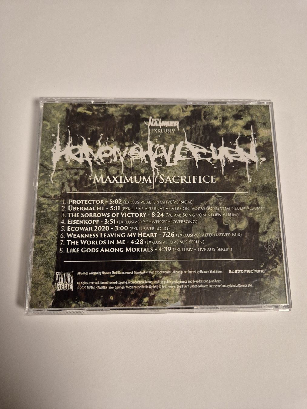 CD: Heaven Shall Burn - Maximum Sacrifice - CD  – Nuovo (secondo la descrizione) da Uster venduto da newwave0 1