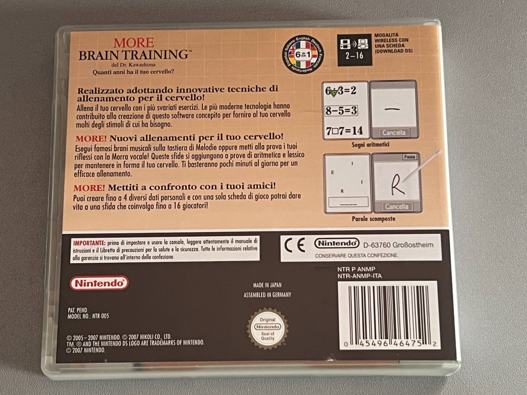 Nintendo Giochi: More Brain Training Del Dr. Kawashima  NDS – Usato da Rivera venduto da poweradem05 1