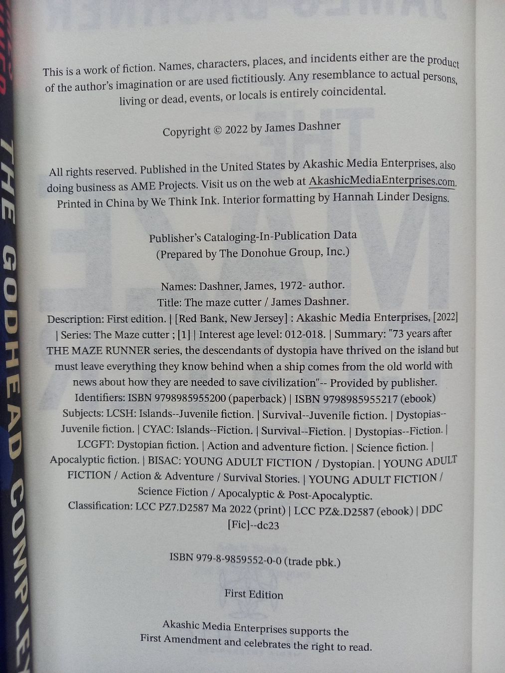 Libri: Collection JAMES DASHNER – Nuovo e nell'imballaggio originale da Tramelan venduto da Belleza82 3