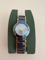 Rado Damen Uhr Coupole Ceramica Midi Blau Gold